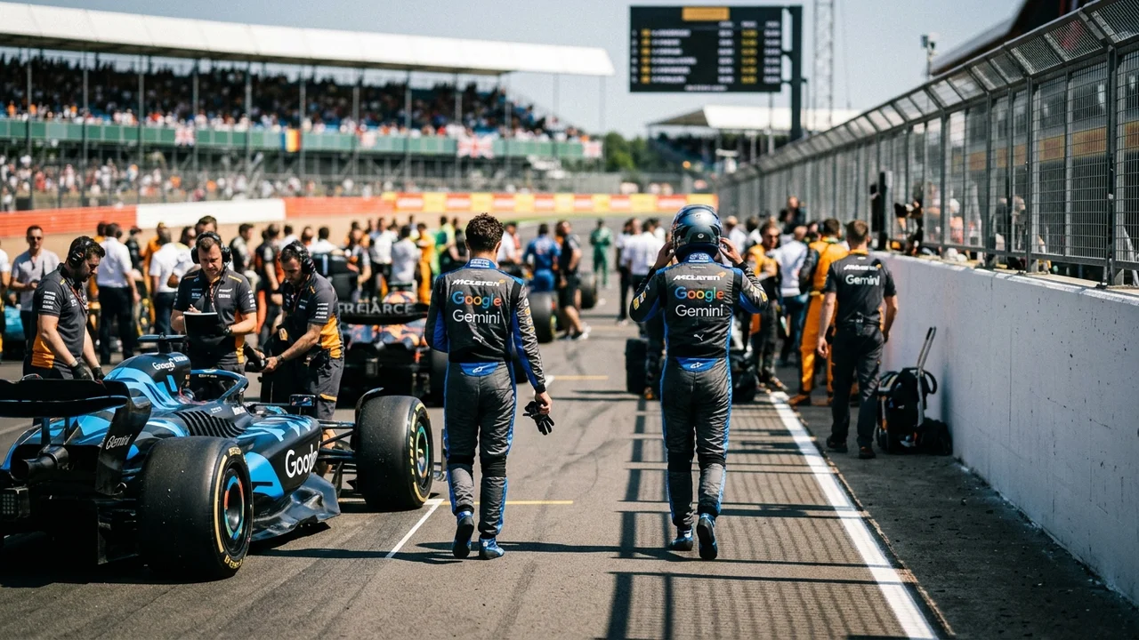 60 Years After M2B. McLaren Reveals Chrome Gemini Livery at British GP 60 Years After M2B. McLaren Reveals Chrome Gemini Livery at British GP