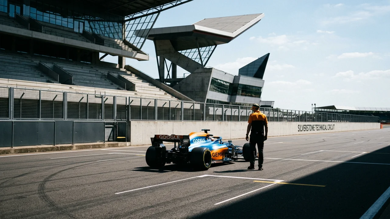 60 Years After M2B. McLaren Reveals Chrome Gemini Livery at British GP McLaren-and-Silverstone-and-Google-Gemini